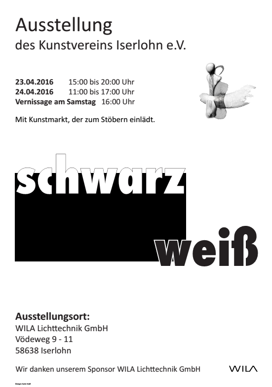 Plakat Ausstellung "Schwarz-Weiß"